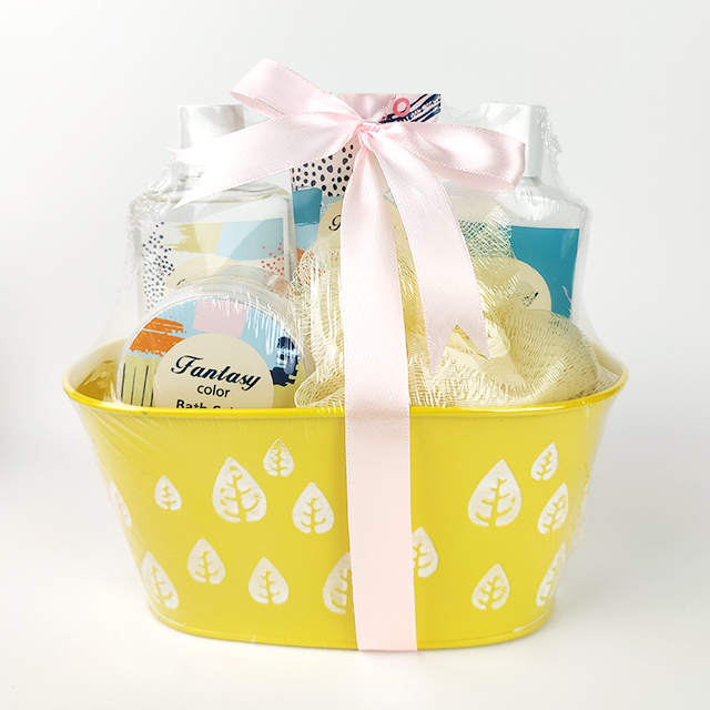 spa gift bath set private label lotion gift set gift baskets para sa mga babaye