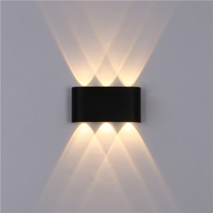 LED aluminijska vanjska gornja i donja vodootporna zidna svjetiljka vanjska vrtna svjetiljka za trijem vanjska zidna svjetiljka