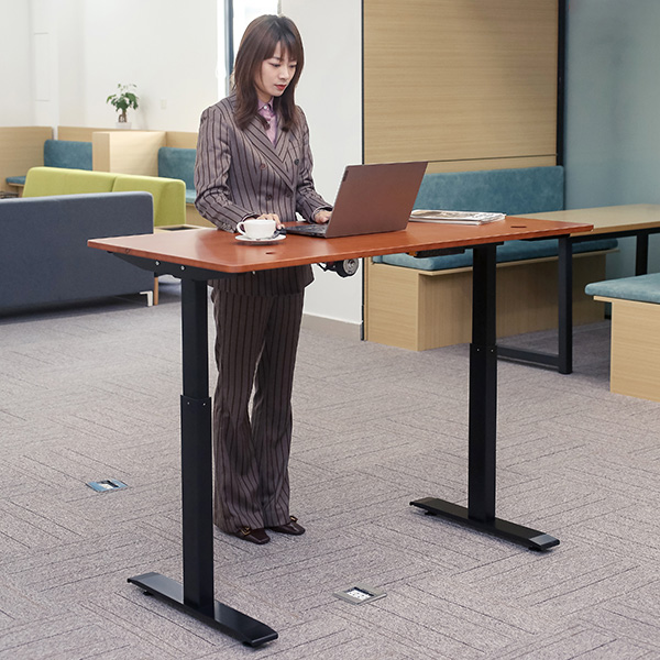 Home Office Sit Stand Desk Electric Height Adjustable Standing Table Featured Image