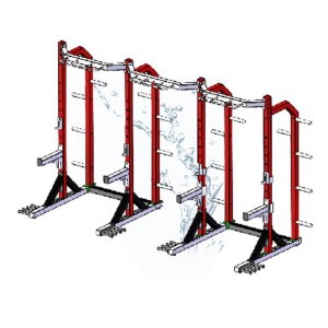 MND-C09 ອຸປະກອນອອກກໍາລັງກາຍໃນລົ່ມ Gym ໃຊ້ເຄື່ອງຈັກ Back Bench Press Rack