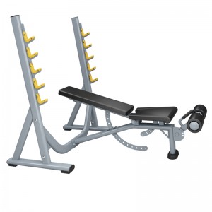 MND-FF46 Multi Weight Lifting Bench Machine Press Adjustable 3 in1 Barbell Bench