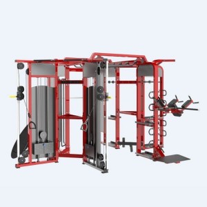 MND-E360-K Multi-function Sports Rack Trainer Synergy 360 miaraka amin'ny milina Smith + kojakoja iray manontolo Fitaovana ara-barotra ivelan'ny gym