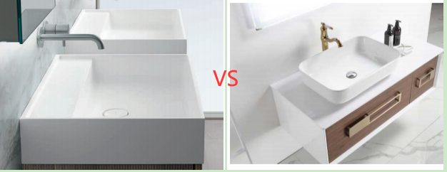 countertop basin or under-counter basin, which better?