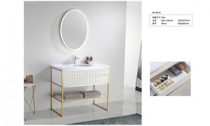 Окремо стоячі шафи для ванної кімнати білого кольору MT-8818