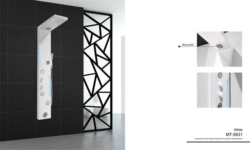 High-End Shower Panel in White and Black MT-5631 Featured Image