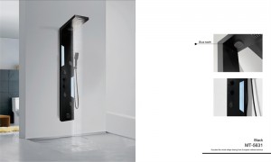 High-End Shower Panel in White and Black MT-5631