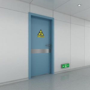 Pintu operasi rumah sakit X-RAY manual kualitas dhuwur Pintu ayun manual karo plat paduan aluminium garansi 10 taun