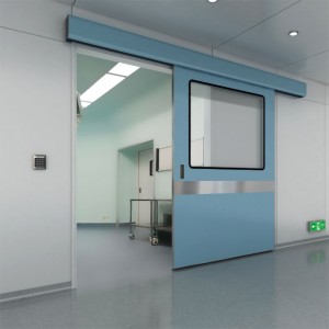 Puertas automáticas de operación hospitalaria para Icu Puertas corredizas automáticas herméticas de alta calidad con placa de aleación de aluminio para 10 años de garantía.