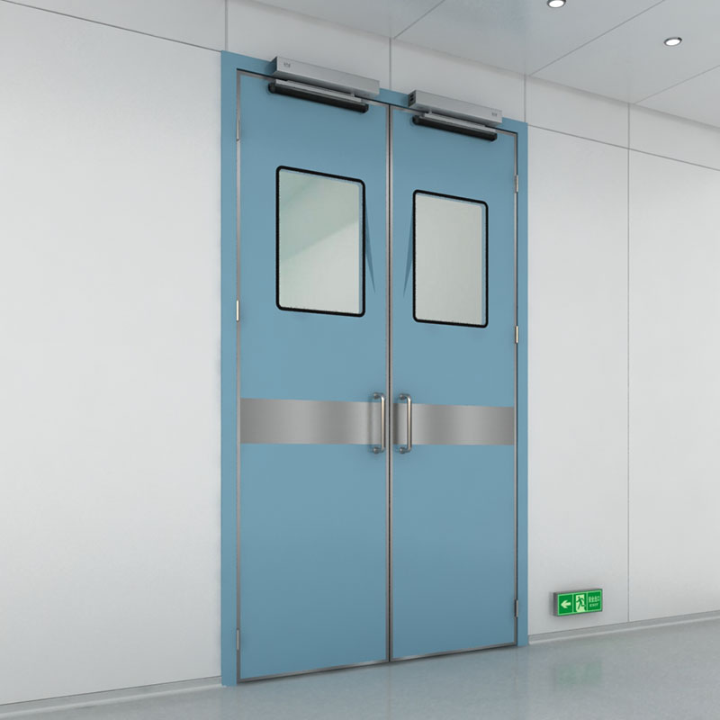 Manual Swing Door For Hospital Application double Open high quality manual swing doors with aluminum alloy plate for 10years warranty. Featured Image