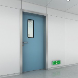 Ușă batantă manuală pentru aplicarea spitalului unică Deschideți uși batante manuale de înaltă calitate cu placă din aliaj de aluminiu pentru 10 ani garanție