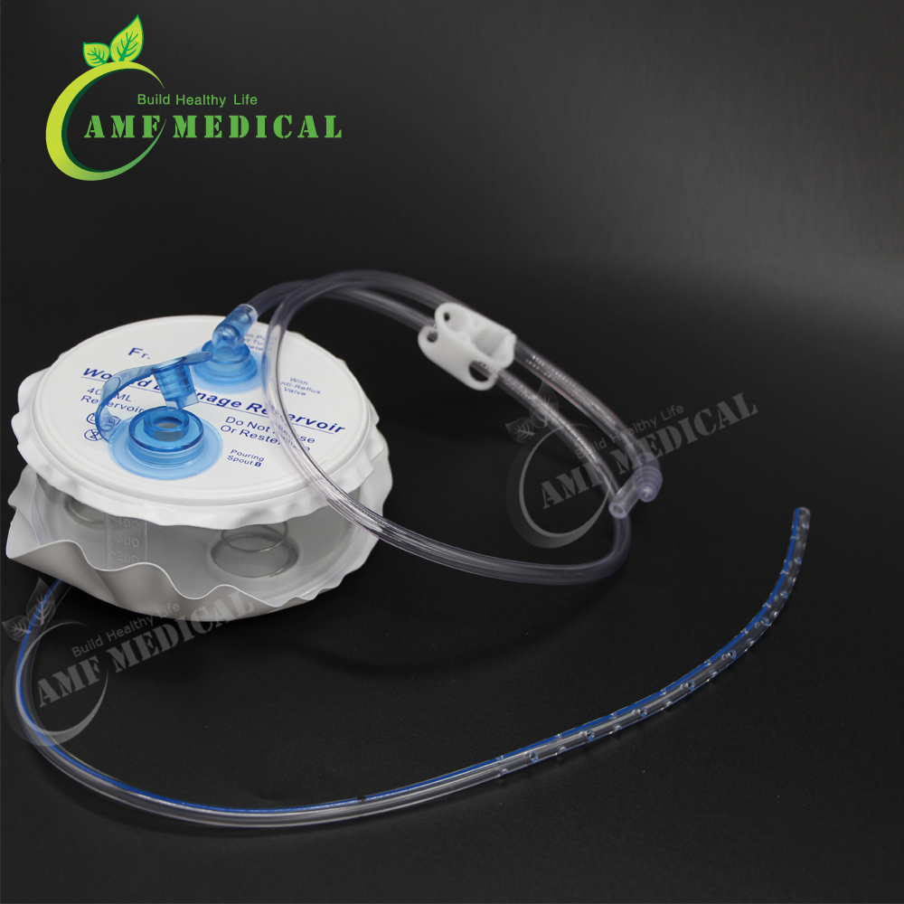 Medical Grade PVC Closed Wound Drainage System Spring Type