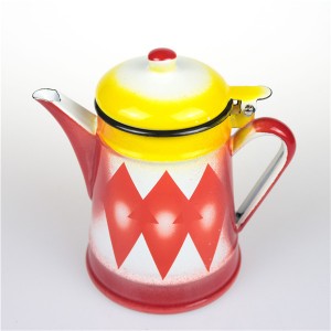 OEM China Enamel Coffee Set Factories Pricelist –  Enamel Kettle Teapot Carbon Steel Enamel Arabic Teapot for Camping  – Maokun