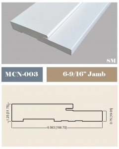 China Manufacturer PVC WPC Door Frame Para sa Fiberglass Door
