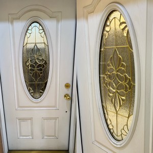 Sina Moonlitdoors Manufacturer 1/2 lux 2 Panel Fibreglass Entry Door