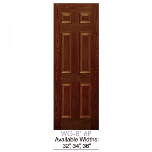 Надворешни и внатрешни врати со месечева светлина на САД Стандардни врати од фиберглас со дрвено зрно за куќа