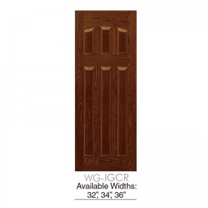 Moonlitdoors exterieur en interieur Amerikaanse standaard glasvezeldeuren met houtnerf voor huis