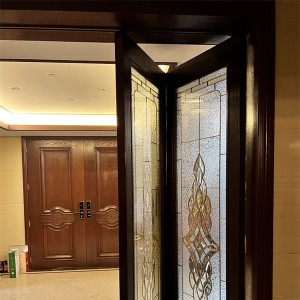 China Manufacture Wholesale BI-FOLD Fiberglass Doors Foar House