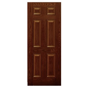 Portes extérieures et intérieures en fibre de verre standard américaine Moonlitdoors avec grain de bois pour maison