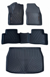 Çmim me shumicë Dyshekë makinash Komplete dyshekë bagazhi me porosi TPE gome 3D me veshje dyshemeje Set për të gjithë motin për seritë Toyota