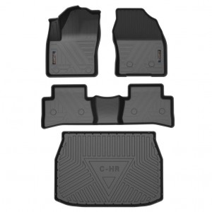 Komplete dyshekësh për makina me porosi TPE gome 3D Veshje dyshemeje për makina për të gjitha motet për Toyota CH-R 2021