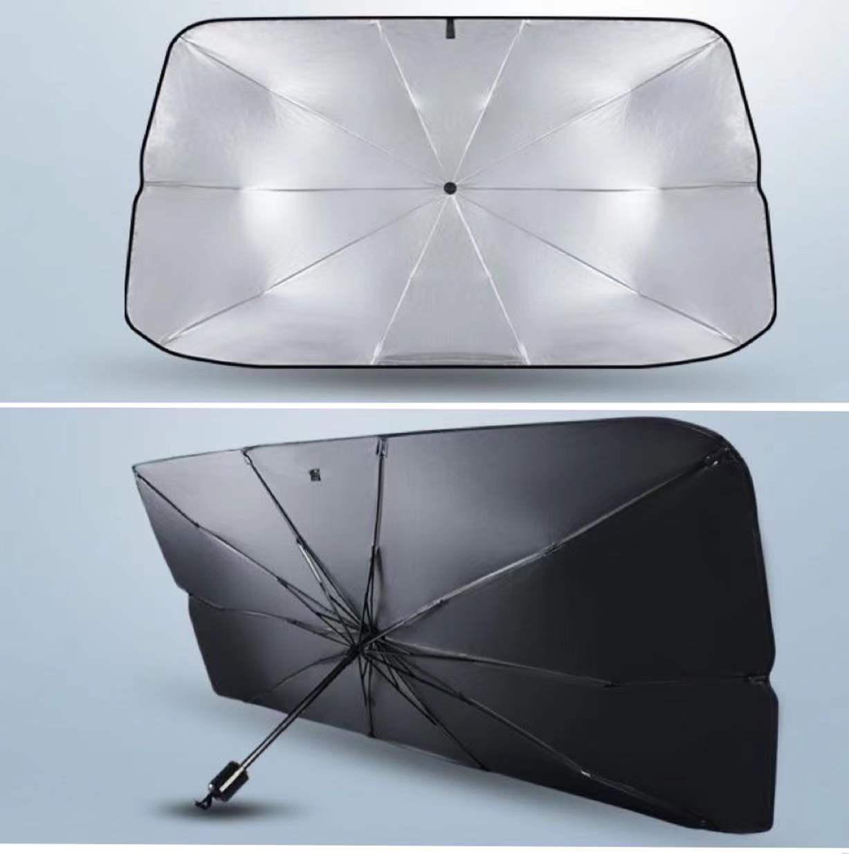 2022 Imazhi i veçuar i të gjitha mburojave të dritareve të makinës me ombrellë me hije dielli të makinave të reja portative