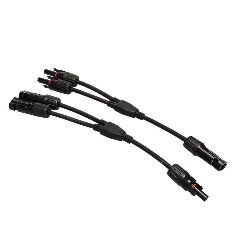 MC4 solar panel connector Y branch 2 in 1 out