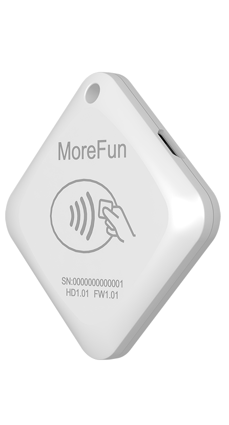 Mini lekki czytnik kart Bluetooth NFC