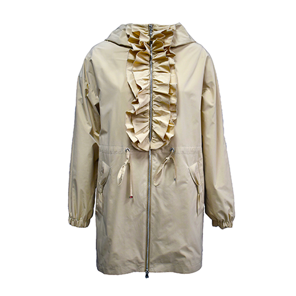 Titulu: giacca à vento di moda di collar di foglia di lotu di primavera è di vaghjimu F023