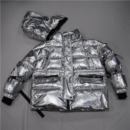 Јесен и зима 2021, женска ласерска јакна за лице у тренду кратка опуштена доња јакна, памучна јакна 009