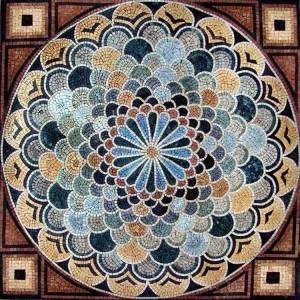 cenário e estrutura de mosaico de arte