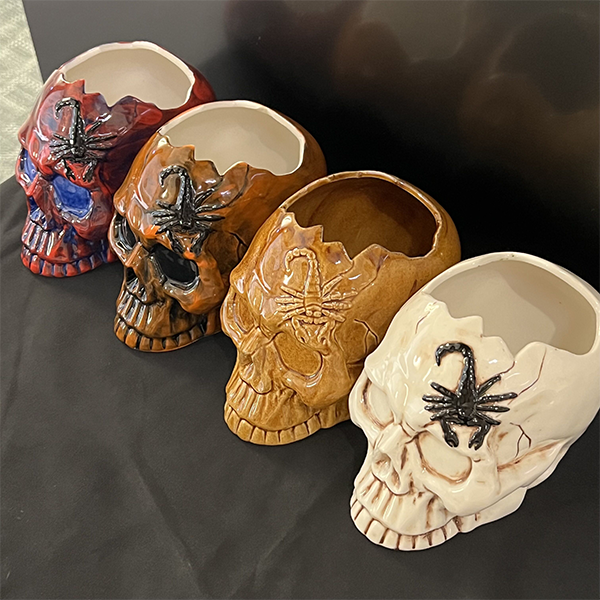 Ċeramika Scorpion Skull Tiki Cocktail Mug