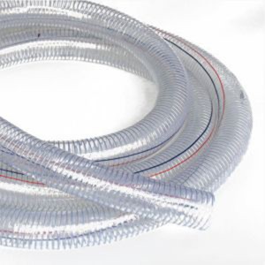 Wholesale ODM China PVC Transparent Clear Water Hose Fiber Braided Garden Pipe Hose