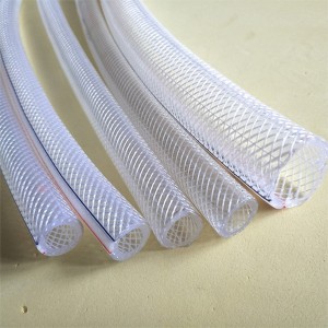 Vroče prodajna fleksibilna prozorna PVC cev, ojačana z vlakni