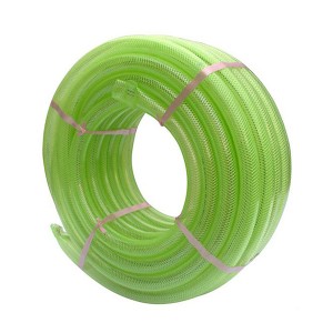 Mànega de PVC reforçat trenat de fibra transparent flexible de venda calenta