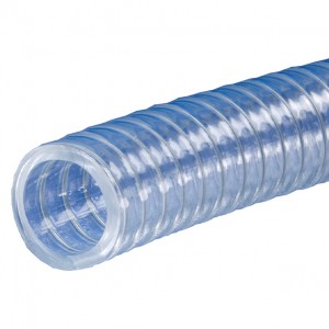 أنبوب خرطوم مضفر شفاف من البلاستيك PVC مقاس 1/2-3 بوصة/خرطوم فينيل شفاف