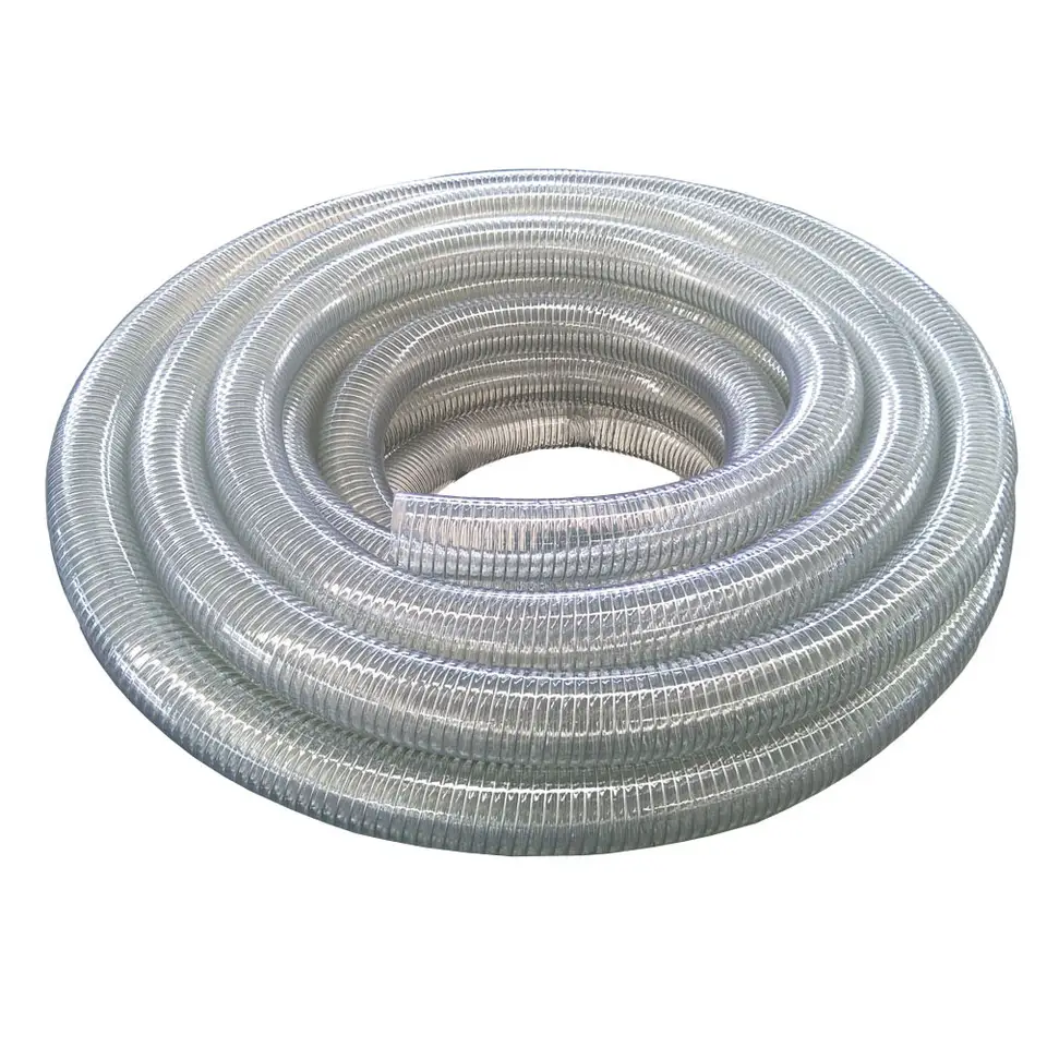 Spiralno ojačana cev iz PVC jeklene žice Predstavljena slika