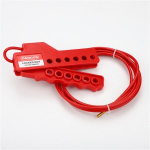 Economic Adjustable Insulated Plastic Coated Stainless steel Cable Security Lockout