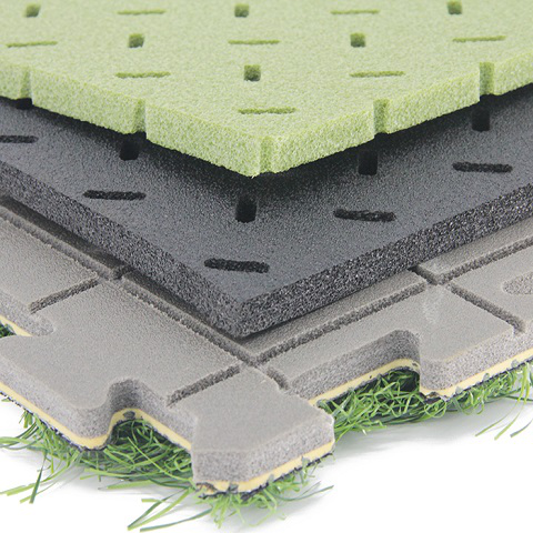 Shock pad underlay for artificial grass