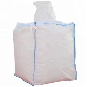 Geriausia kaina Geros kokybės saugos gamykla 1000 kg plastikiniai didelės tonos Fibc Jumbo maišeliai