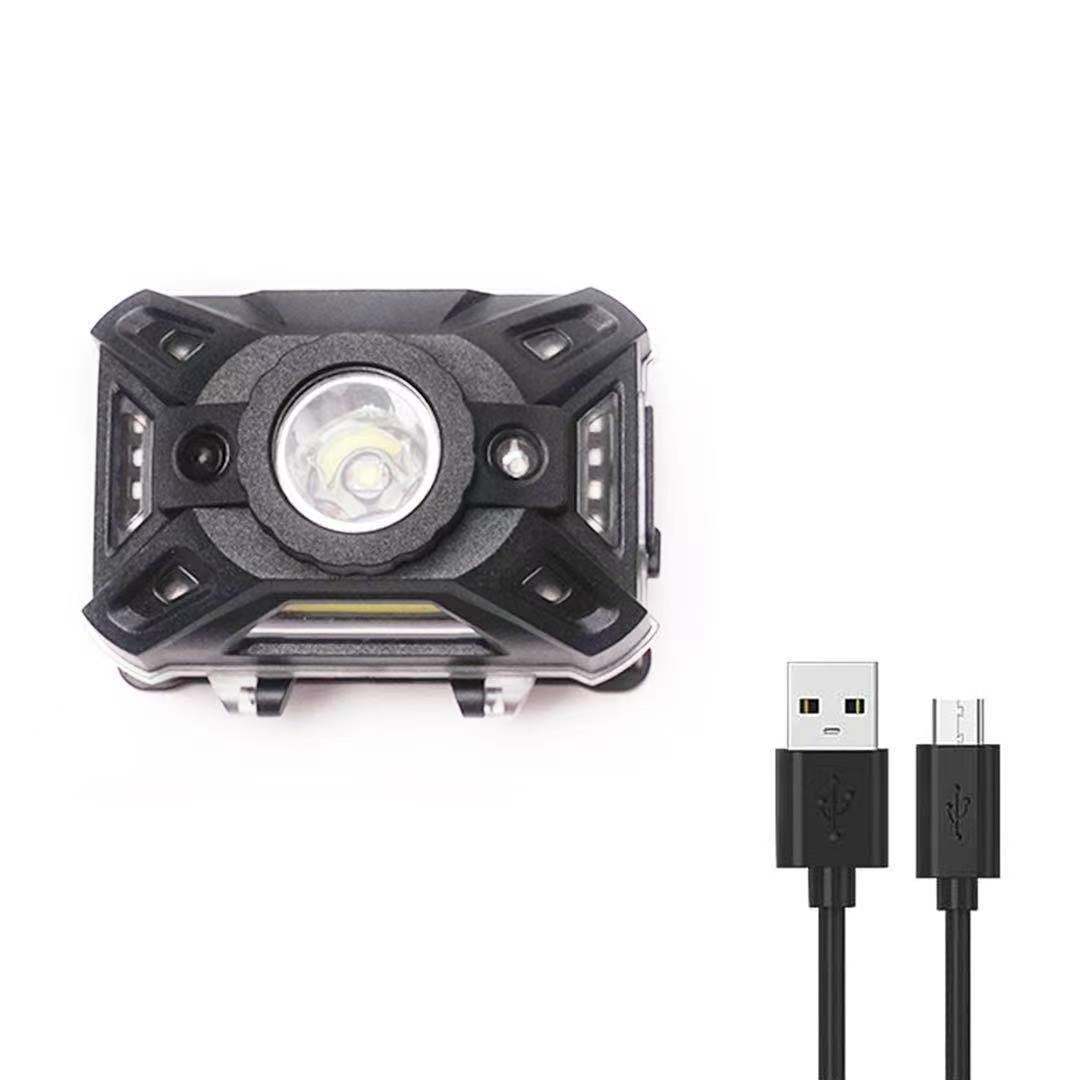 Top Grade USB Rechargeable Waterproof Outdoor Handfree Wave Sensor LED Headlamp