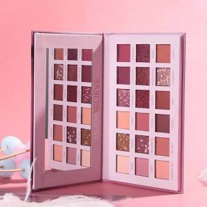 Best Quality Cosmetic 18 Color Glitter Matte Nude Pink Eyeshadow Palette