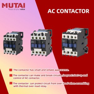 MUTAI CJX2 2510 25A 220V 380V AC-kontaktor