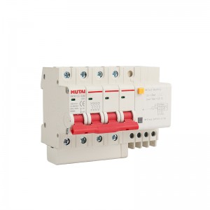 Автоматичний вимикач з диференціальним струмом MUTAI CMTB1LE-63 4P RCBO