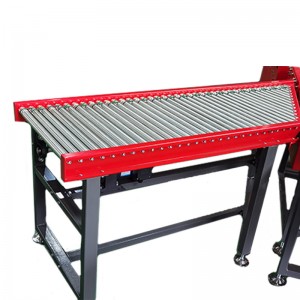 Pabrik Supply Cina Struktur Stainless Steel Rasa Paket Unloading Roller Conveyor