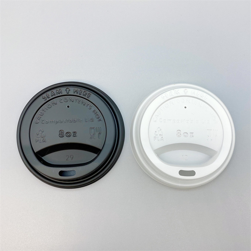 80 毫米可堆肥 CPLA 蓋子，用於咖啡杯 225 毫升/8 盎司