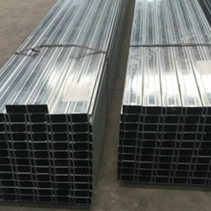 Galvanized Gi Steel C Shaped Channel , Solar Energy System Panel Rack C Channel Steel