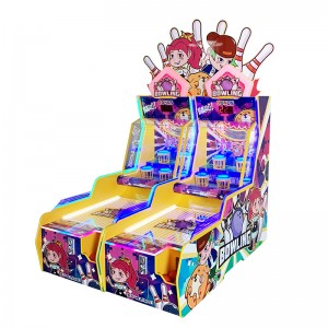 NEW ARRIVAL Redemption lottery machine kids bowling game machine for 2 players