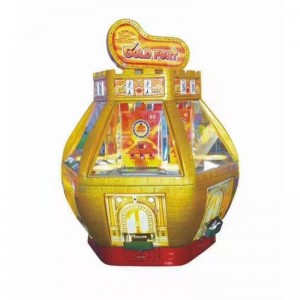 Gold fort Coin pusher game machine for 6 players redemption ticket lottery game machine