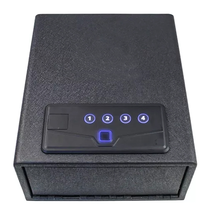 Biometrični sef za pištolo, varen za pištolo, biometrični sef za pištolo, sef za pištolo, sef za pištolo na prstne odtise, črn, SPS-AF01