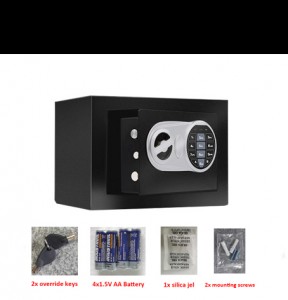 Tērauda seifu kaste elektroniskā mājas Mazā seifa drošības skapītis 17SEJ
